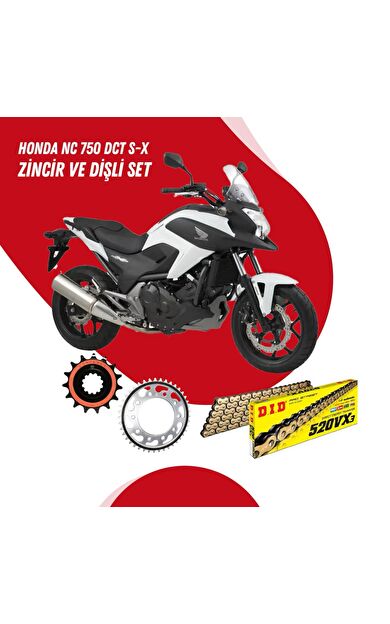 HONDA NC 750 DCT S-X 14-20 DID VX3 GOLD ZİNCİR DİŞLİ SET DIDKMP016