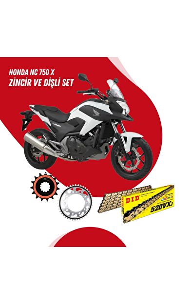 HONDA NC 750 X 21-23 DID VX3 GOLD ZİNCİR DİŞLİ SET DIDKMP018