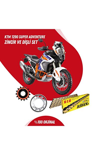 KTM 1290 SUPER ADVENTURE 15-23 DID VX3 GOLD ZİNCİR DİŞLİ SET