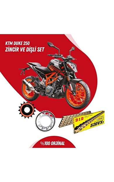 KTM DUKE 250 15-23 DID VX3 GOLD ZİNCİR DİŞLİ SET DIDKMP026