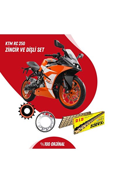 KTM RC 250 15-23 DID VX3 GOLD ZİNCİR DİŞLİ SET DIDKMP030