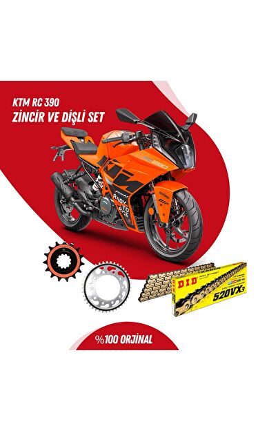 KTM RC 390 14-23 DID VX3 GOLD ZİNCİR DİŞLİ SET DIDKMP031