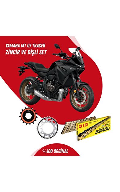 YAMAHA MT 07 TRACER 16-23 DID VX3 GOLD ZİNCİR DİŞLİ SET DIDKMP033