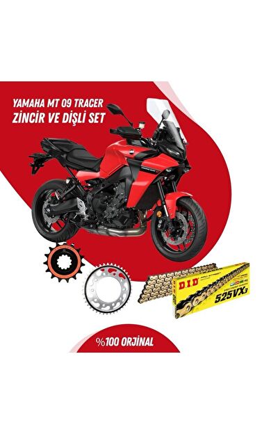YAMAHA MT 09 TRACER 13-23 DID VX3 GOLD ZİNCİR DİŞLİ SET DIDKMP035