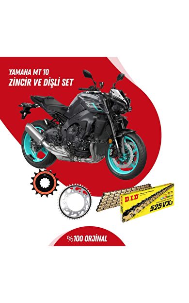 YAMAHA MT 10 16-23 DID VX3 GOLD ZİNCİR DİŞLİ SET DIDKMP036