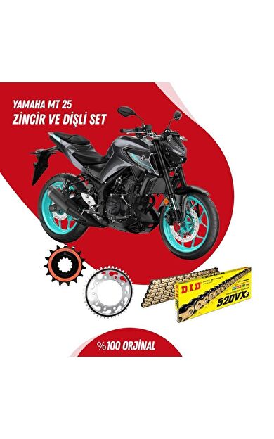 YAMAHA MT 25 16-23 DID VX3 GOLD ZİNCİR DİŞLİ SET DIDKMP037