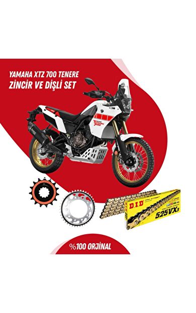 YAMAHA XTZ 700 TENERE 19-23 DID VX3 GOLD ZİNCİR DİŞLİ SET DIDKMP039