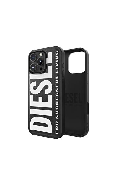 Diesel iPhone 16 Pro Max Uyumlu Magsafe Destekli Core Kalıplı Kılıf - Siyah/Beyaz