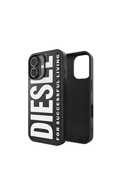 Diesel iPhone 17 Uyumlu Magsafe Destekli Core Kalıplı Kılıf - Siyah/Beyaz