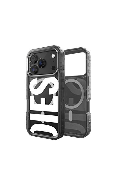Diesel iPhone 17 Pro Uyumlu Magsafe Destekli Biscotto Bumper Kılıf - Siyah