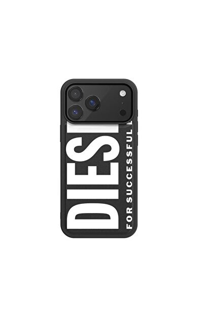 Diesel iPhone 17 Pro Max Uyumlu Magsafe Destekli Core Kalıplı Kılıf - Siyah/Beyaz