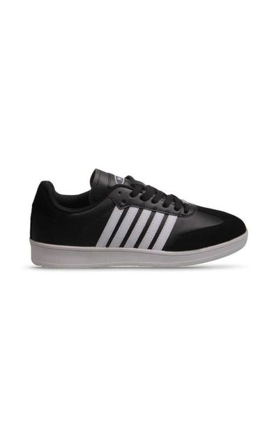 Mp 242-1558 Siyah Beyaz Unisex Bağcıklı Spor Ayakkabı