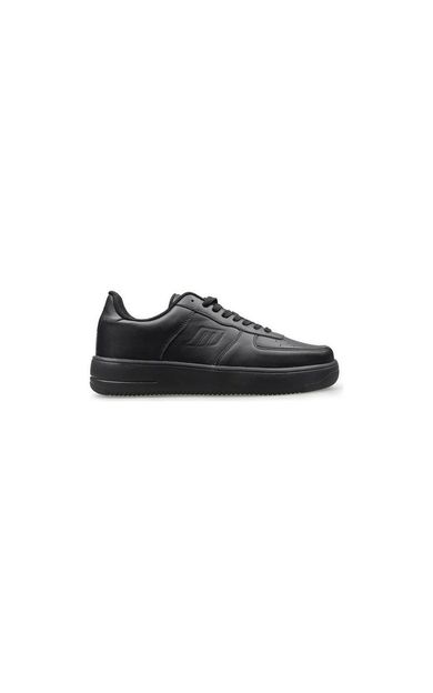 M.p 1082 Unisex Cilt siyah Spor Ayakkabı