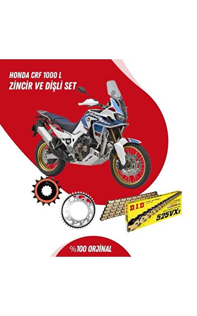HONDA CRF 1000 L 16-19 DID VX3 GOLD ZİNCİR DİŞLİ SET DIDKMP008