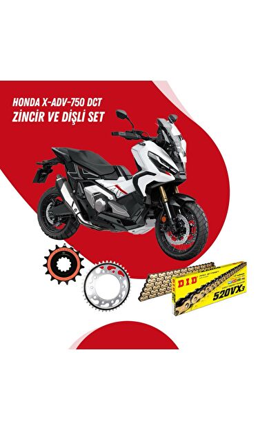 HONDA X-ADV 750 DCT 17-23 DID VX3 GOLD ZİNCİR DİŞLİ SET DIDKMP019