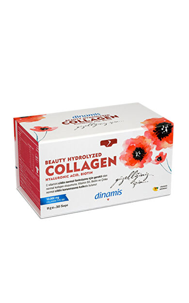 Dinamis Beauty Hydrolyzed Collagen İçeren Takviye Edici Gıda 11 g x 30 Saşe