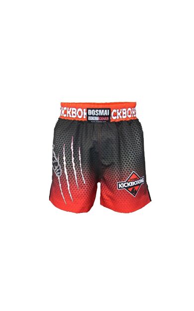 DO-SMAI Panther Power Dijital Baskılı Fitness Boks Muay Thai Antrenman Şortu Spor Şort Pss247 - Kırmızı