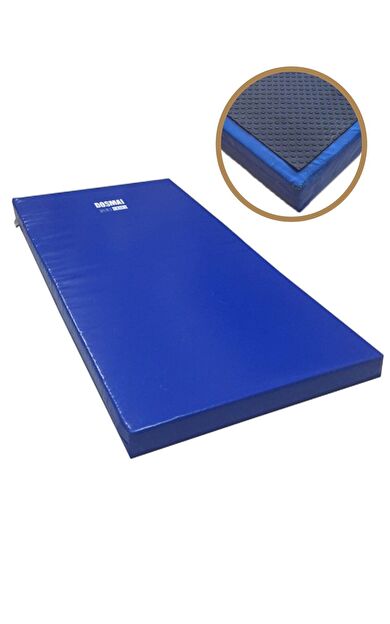 DO-SMAI Kaydırmaz Tabanlı Üst Branda Kaplı Antrenman Jimnastik Minderi 100*200*5 Cm Mn775 - Mavi