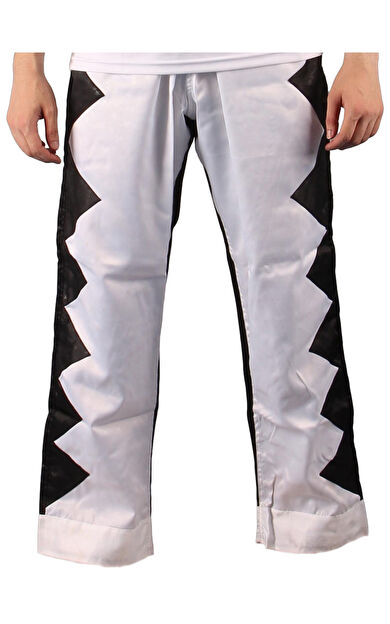 DO-SMAI Çift Renk Kick Boks Wushu Pantolonu PA171 - Beyaz Siyah
