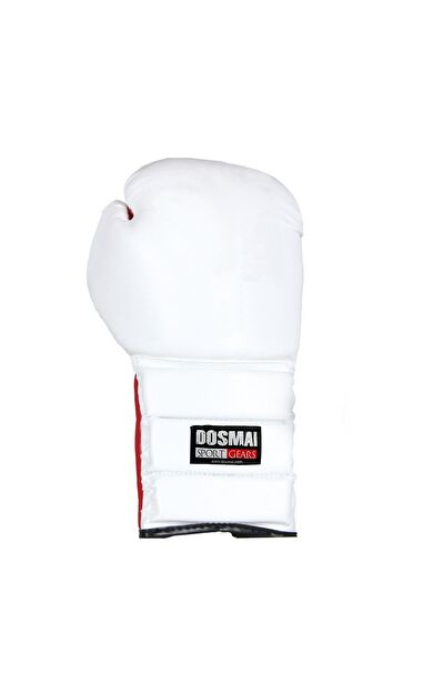 DO-SMAI Bağcıklı Deri Boks Kick Boks Eldiveni El349 - Beyaz