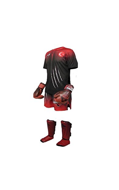 DO-SMAI Panther Power Boks Kick Boks Antrenman Seti Pst994 - Kırmızı