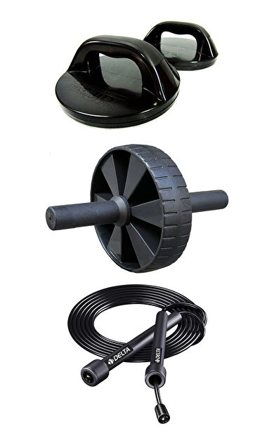 DO-SMAI Form Şekillendiren Fit Üçlü Egzersiz Seti - Siyah