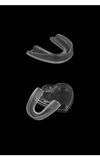 DO-SMAI Kalp Kutulu Çocuk Boks Kick Boks Basketbol Silikon Dişlik KO384 - Şeffaf