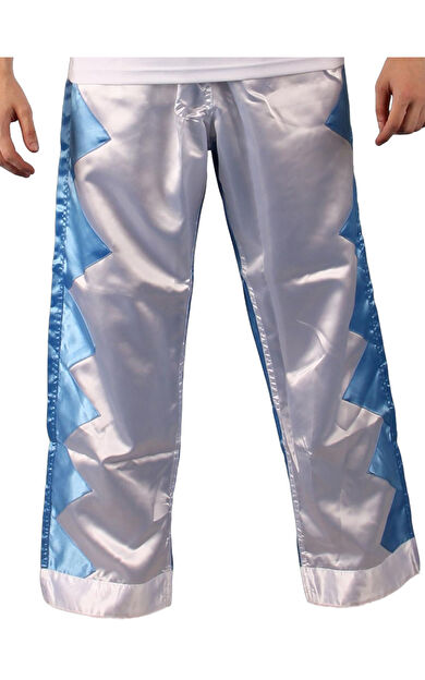 DO-SMAI Çift Renk Kick Boks Wushu Pantolonu PA171 - Beyaz Mavi