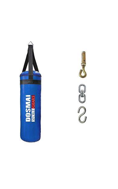 DO-SMAI Asma Aparatlı Ev Tipi Boks Kum Torbası 100*35 Cm Kt522 - Mavi