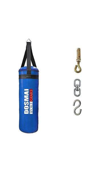 DO-SMAI Asma Aparatlı Ev Tipi Boks Kum Torbası 60*20 Cm Kt520 - Mavi