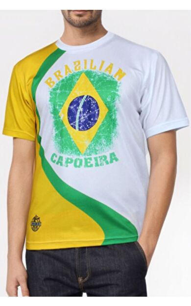 DO-SMAI Dijital Baskılı Capoeira Fitness Boks Muay Thai Antrenman Tişörtü Spor T-shirt Cat022 - Sarı