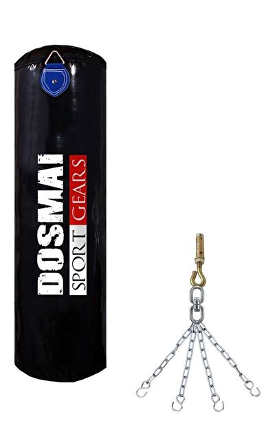 DO-SMAI Asma Aparatlı Ev Tipi Boks Kum Torbası 120*37 Cm Kt523 - Siyah