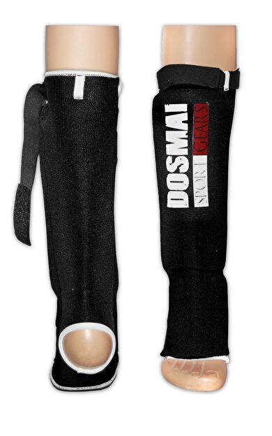 DO-SMAI Kick Boks Muay Thai Profesyonel Örme Ayak Kaval Koruma Seti Ko477 - Siyah