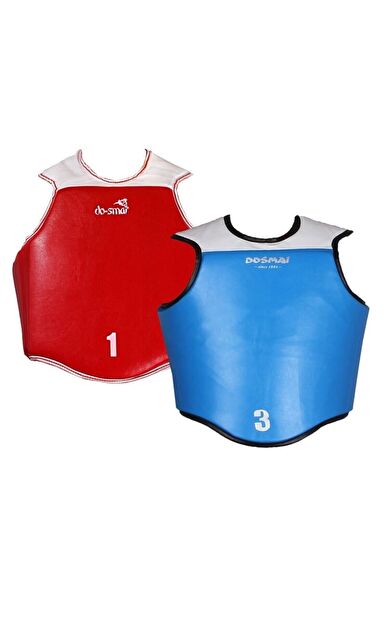 DO-SMAI Taekwondo Wushu Safe Guard Göğüs Koruyucu Ko390 - Kırmızı - Mavi