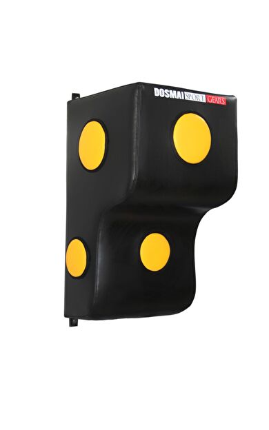 DO-SMAI Kesik Piramitli Makiwera Profesyonel Boks Duvar Yastığı Dy650 Makiwara Dosmai Kick Boks Muay Thai - Siyah