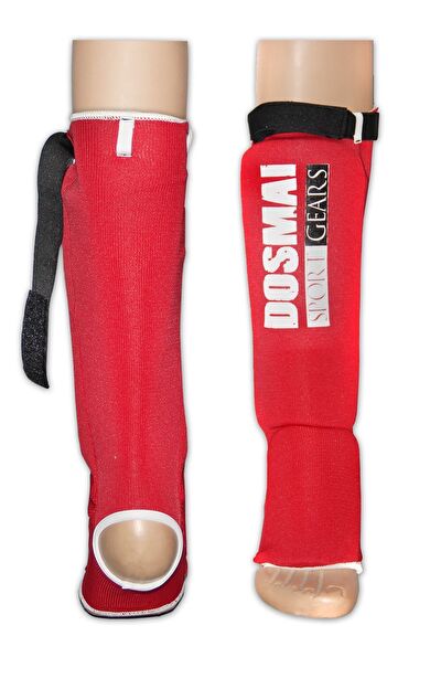 DO-SMAI Kick Boks Muay Thai Profesyonel Örme Ayak Kaval Koruma Seti Ko477 - Kırmızı