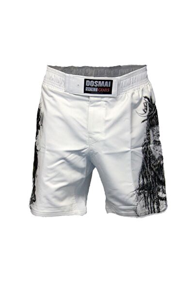 DO-SMAI Dijital Baskılı Martial Mma Fitness Boks Muay Thai Antrenman Şortu Spor Şort Mms222 - Beyaz