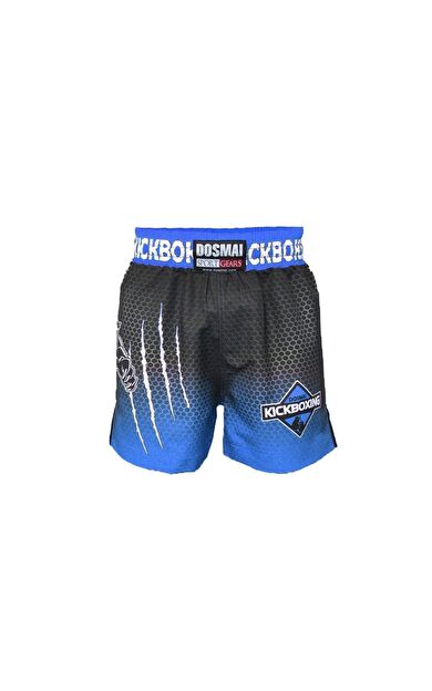 DO-SMAI Panther Power Dijital Baskılı Fitness Boks Muay Thai Antrenman Şortu Spor Şort Pss247 - Mavi
