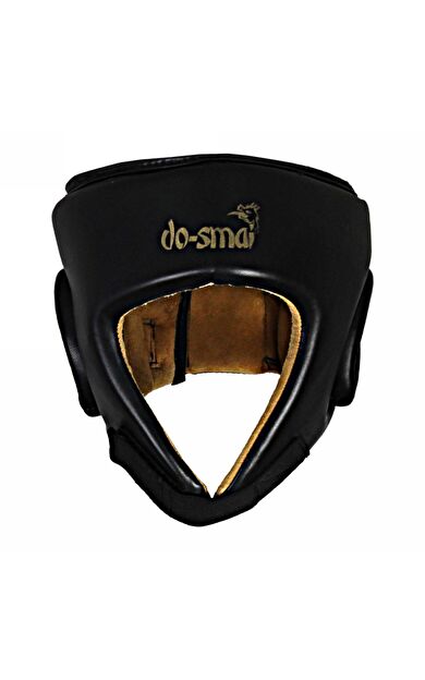 DO-SMAI Deri Maç Kask Kick Boks Muay Thai Boks Dosmai Ko371 - Siyah