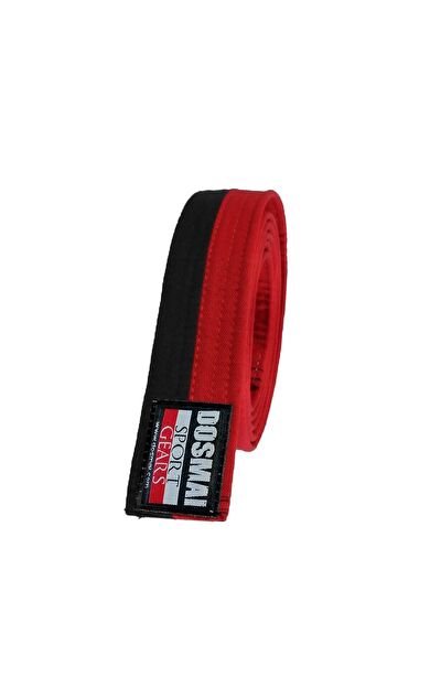 DO-SMAI Aikido Karate Pum Kuşak Tk249 - Kırmızı - Siyah
