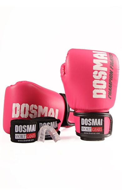 DO-SMAI Esquize Boks Eldiveni Boks Dişlik Boks Bandaj Seti - Pembe