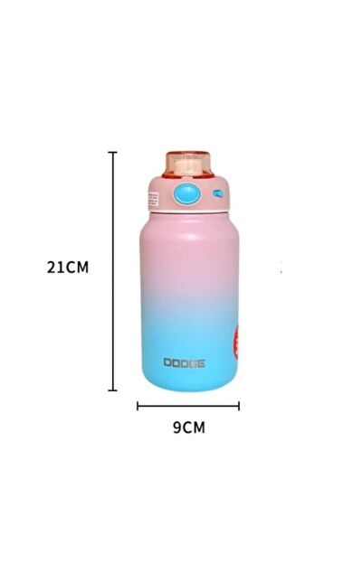 Dodge Intested Colors Çelik Termos Matara Çocuk 750Ml A.Pembe Mavi
