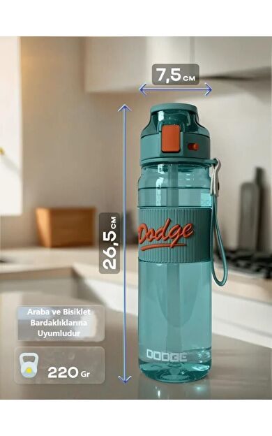 Dodge Su Matarası Tritan Turkuaz 850Ml