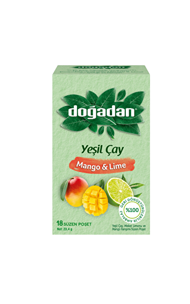 DOĞADAN Yeşil Çay Mango &amp; Lime 18'li