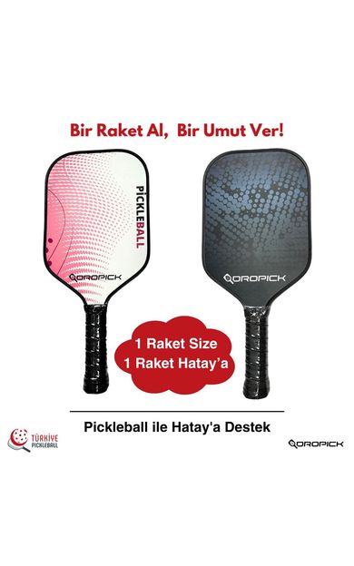 Dropick Balance Elite Serisi Karbon Fiber Yetişkin Pickleball Raketi