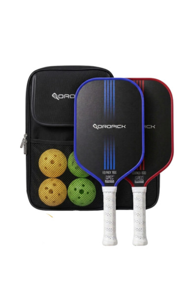 Dropick Equinox 1600 Fiber 16 mm Raket Seti – Kırmızı & Mavi