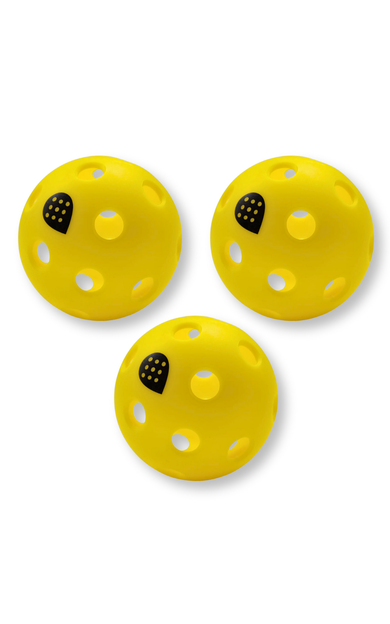 Dropick Optimo-26™ – 3'lü İç Saha Pickleball Topu Seti