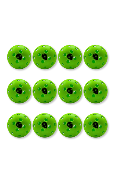 Dropick Optimo-40™ – 12'li Dış Saha Pickleball Topu Seti