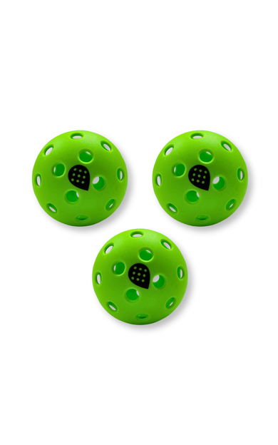 Dropick Optimo-40™ – 3'lü Dış Saha Pickleball Topu Seti