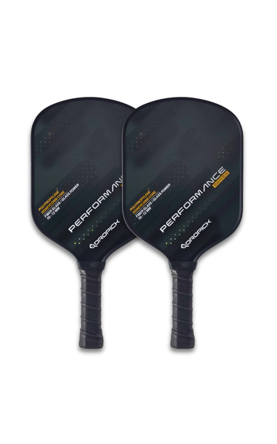 Dropick Performance Maç Seti - Shadow Editon | 2 Karbon Fiber Pickleball Raket + 4 Top + Taşıma Çantası